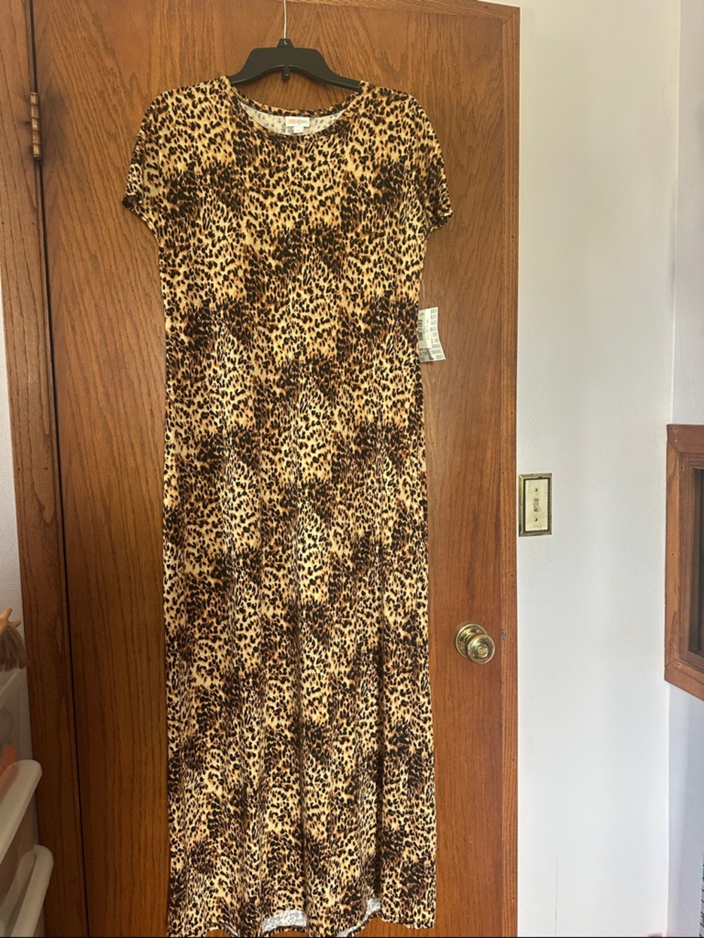 LuLaRoe Leopard print Maria Maxi dress